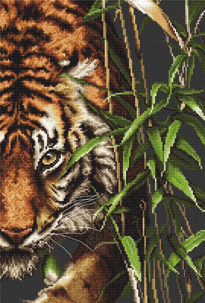 (image for) Tiger Counted Cross Stitch Kit